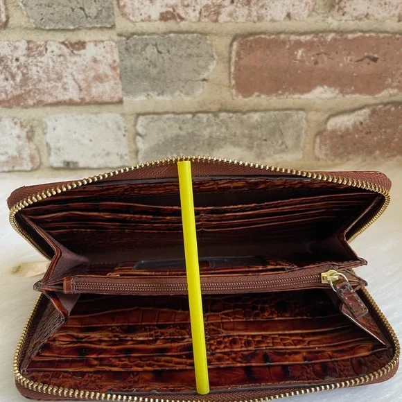 Brahmin Suri Melbourne Leather Zip-Around Wallet - Picture 8 of 12
